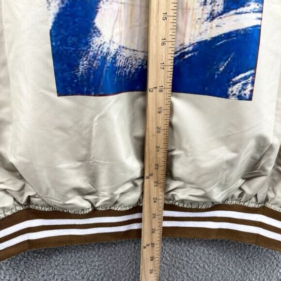 Jean Michel Basquiat x Members Only Bomber Mens Med Varsity Mona Lisa Streetwear - Picture 10 of 12